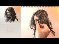 👩‍🎨Expressive Charcoal Drawing Demo: Portrait.