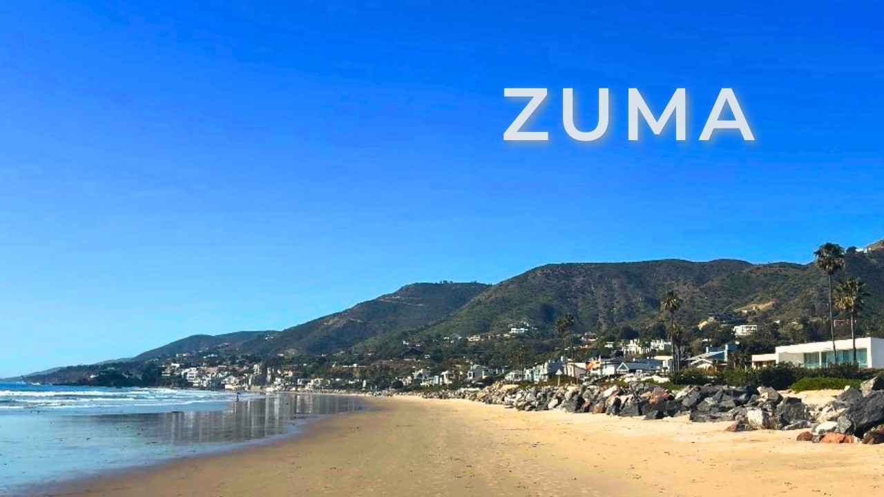 30 Minute Zuma Beach Treadmill Walk | Malibu California 4K Immersive Scenery