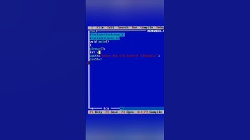 Fibonacci series in c++| #shorts #coding #cpp #turbo #fibonacci #short  #code #viral #bca #bsc #2023