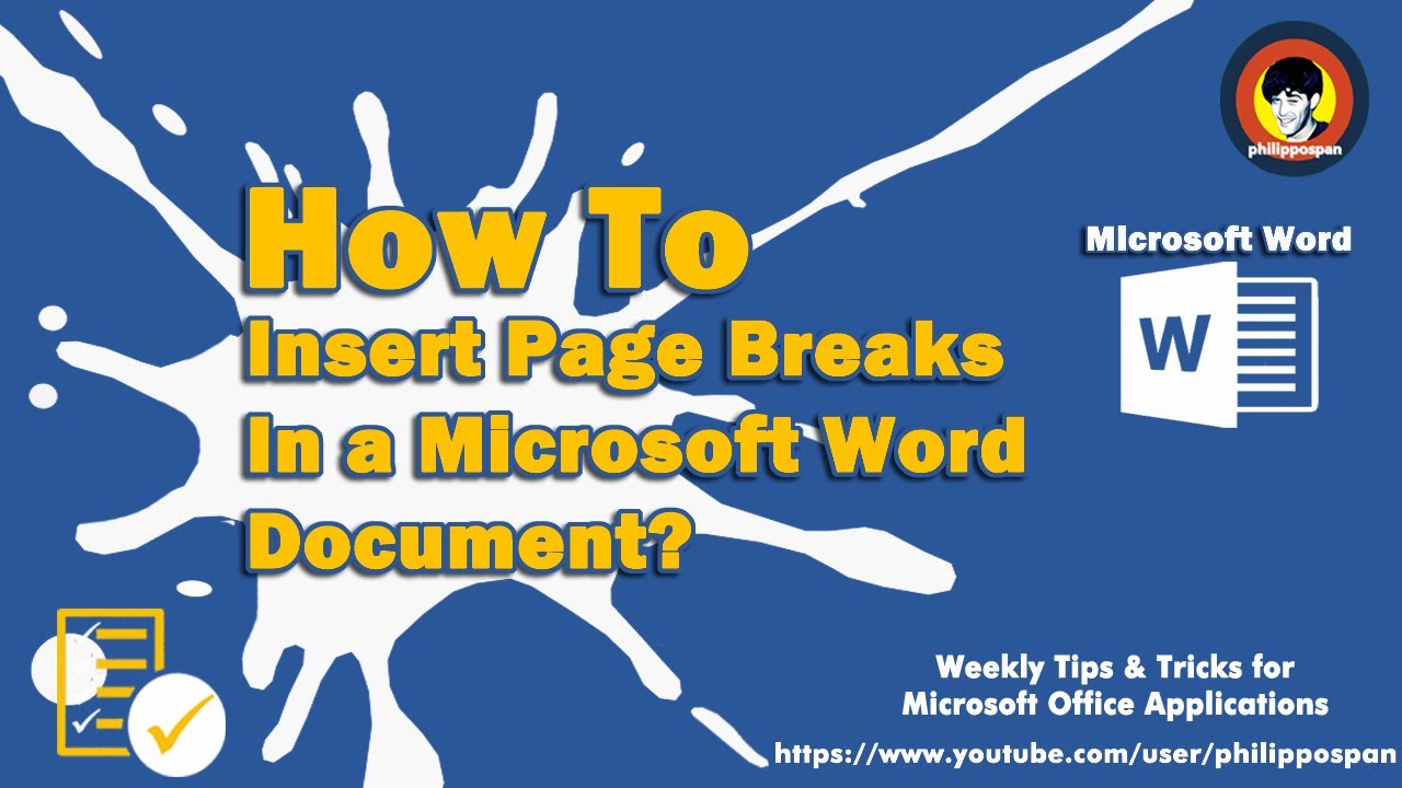 Insert a page break - Microsoft Support