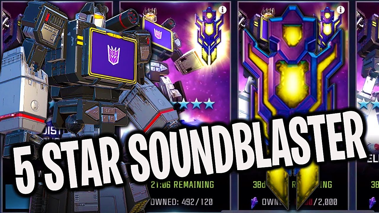 NEW 5 Star SOUNDBLASTER Crystal Opening! Transformers To