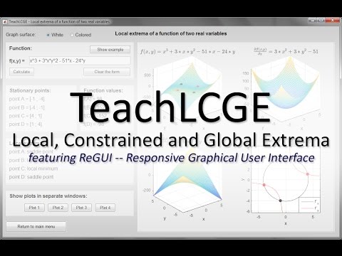 TeachLCGE - MATLAB Application & Responsive GUI Demonstration