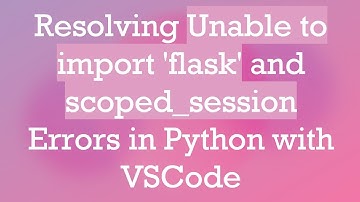 Resolving Unable to import 