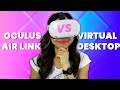 AIRLINK IS HERE! Oculus Air Link Vs Virtual Desktop on Oculus Quest 2