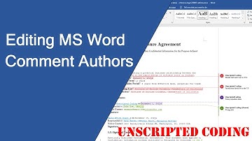 Unpacking Word DOCX file and making changes to author metadata | Unscripted Coding
