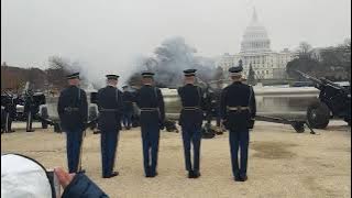 President George H.W. Bush funeral 21 gun salute