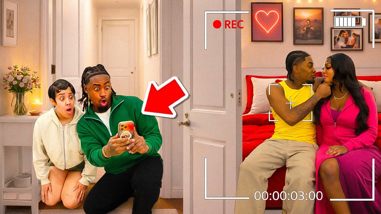 WE SET UP A HIDDEN CAMERA ON JAYLON & NARI …😳