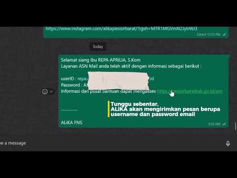 Cara daftar Email ASN Pesisir Barat