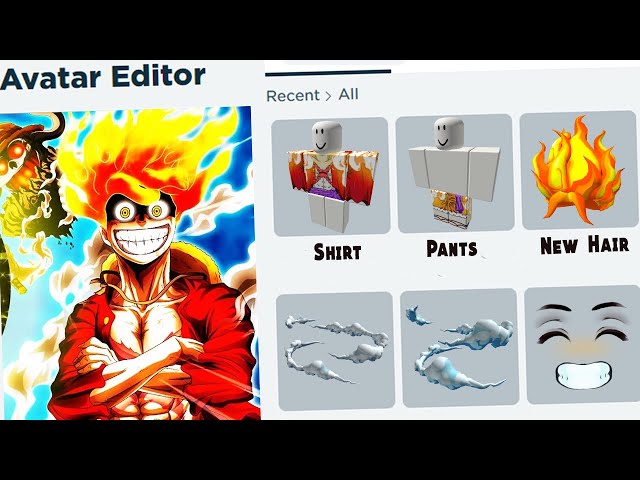 How to make Luffy Gear 5 (Sun God - Nika) in Roblox