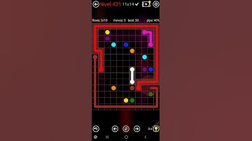 How To Solve Flow Free 11x14 Mega Mania Pack Level 421 Board Walk Through Solution Walkthrough