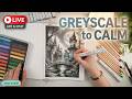 Relaxing Art Therapy Session - Greyscale Color and Chat