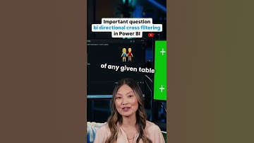 Important interview question Bi Directional Cross Filtering in Power BI #ai #interview #question