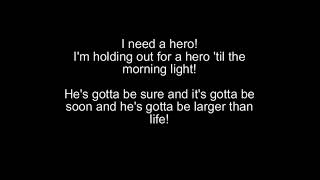 Bonnie Tyler -i need a hero (Lyrics)