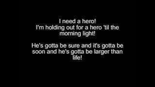 Bonnie Tyler -i need a hero (Lyrics)