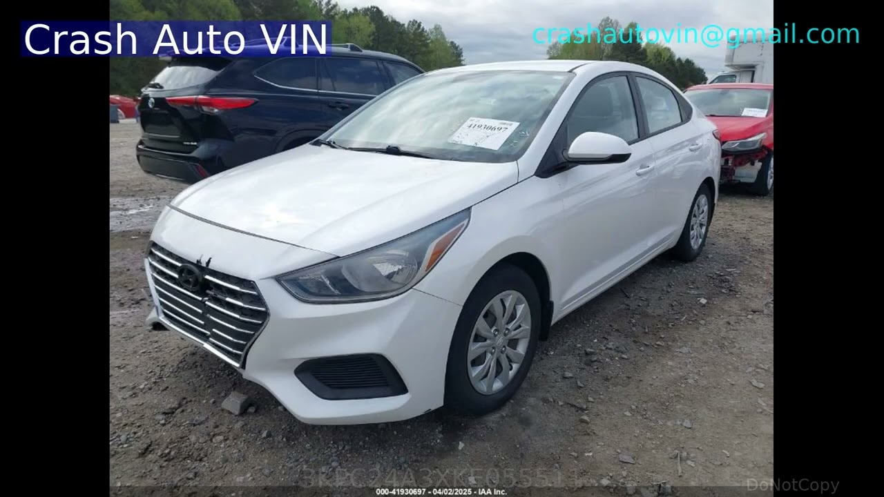 3KPC24A3XKE055511 Hyundai 2019 accent se