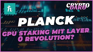 Die Welt Erste Layer 0 für AI und DePIN? | Planck Network | Cryptodaro | Krypto | 2025