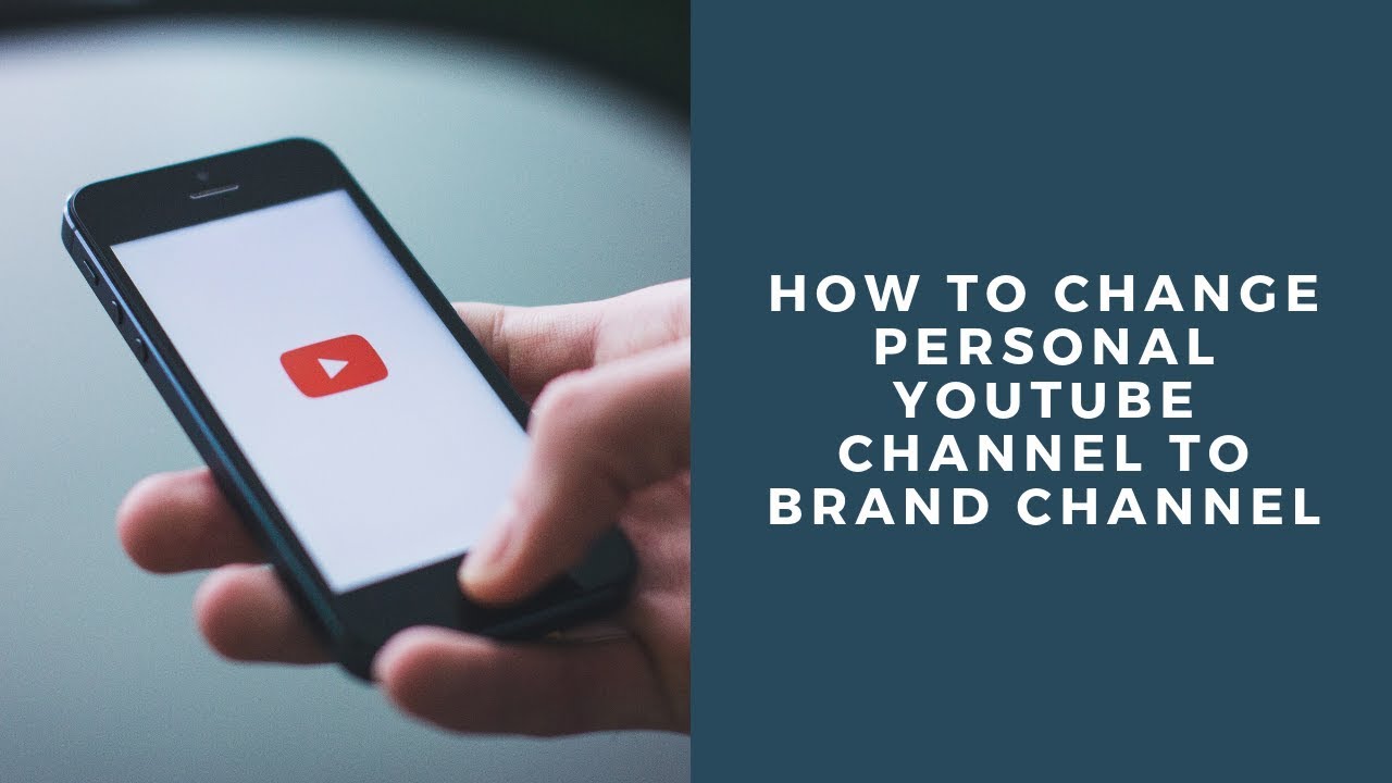How to change Personal  Channel to Brand Channel 