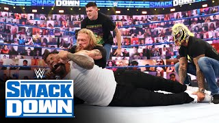 Edge gets some help from The Mysterios against Roman Reigns and The Usos: SmackDown, July 9, 2021