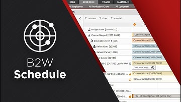 B2W Schedule - Construction Resource Scheduling & Dispatching Software