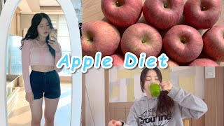 Diet｜Apple diet for 3 days🍎｜short-term diet (I reached my lowest weight this year. goal is 49 kg)