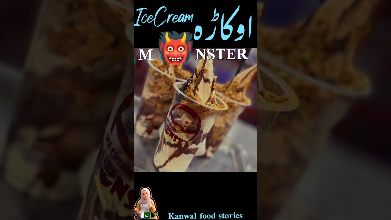 monster ice cream Okara review yummy 🤤 🍨🍦 