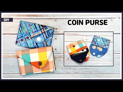 DIY Gift idea! Double pocket coin purse u0026 card holder / free pattern [Tendersmile Handmade]