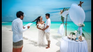 Maldives Wedding Uninhabited Island Close To Lux Resort