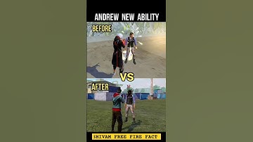 Andrew Character Ability After Update Free Fire Andrew Character Skill Change #srikantaff #shorts