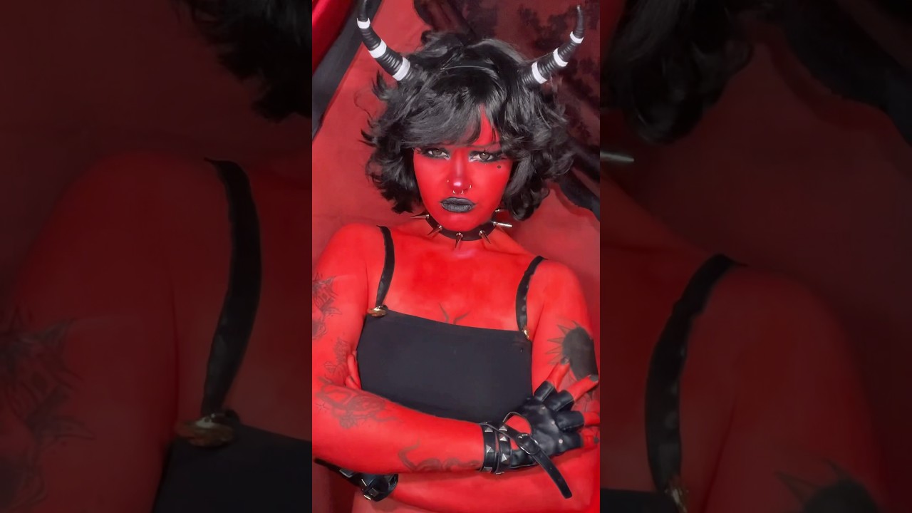 😡 #cosplay #makeup #cartoon #helluvaboss #helluvabossmillie #millie