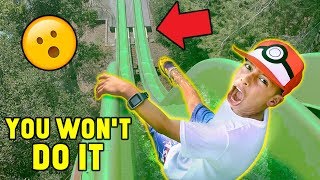"YOU WON'T DO IT" WATERPARK CHALLENGE!! (Win $1000) | The Royalty Family