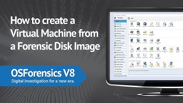 How to create a Virtual Machine from a Forensic Disk Image