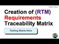 RTM Creation in Excel Step-by-Step | Login Scenario (Real Project) | Software Testing