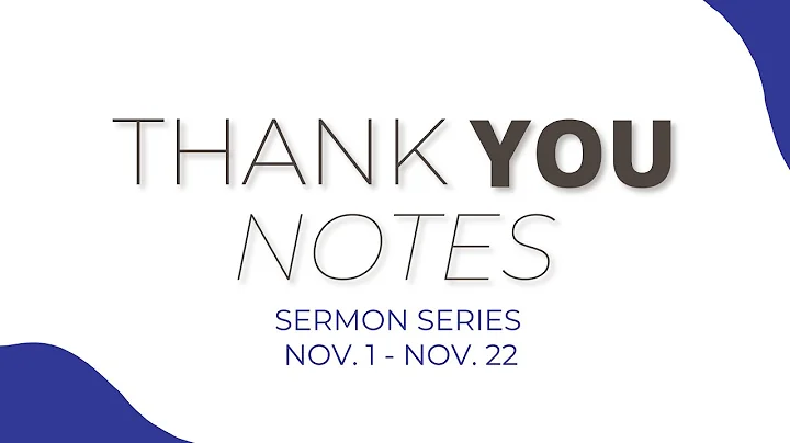 Part 3 | Thank You Notes - Healing | Rev. Janet St...
