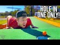 Mini Golf HOLE IN ONE ONLY Challenge! - Golf It IRL!