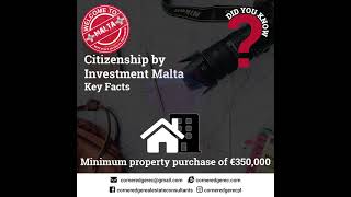 Citizenship by Investment Malta Keys Facts, Malta Citizenship for investors in EU