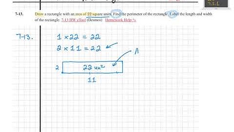 7-13 CPM CC1 R&P Given Area Perimeter