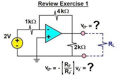 Electrical Engineering: Ch 5: Operational Amp (27 of 28) Review Exercise 1