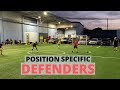 Full defenders only training session  joner football