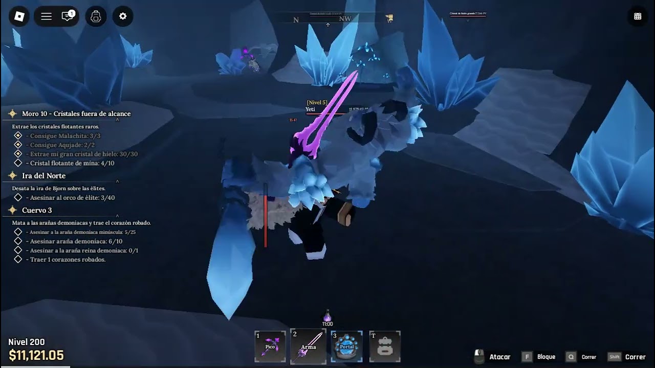 farmeando yeti hearts y esencia en "THE FORGE" parte 1