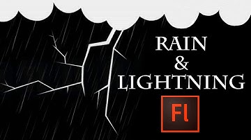 Flash Animation Tutorial - Animate Rain and Lightning with Flash