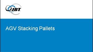 Automatic Guided Vehicle (AGV) Stacking Pallets