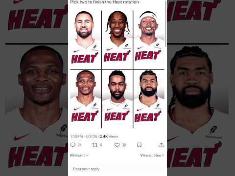Which of these two players will the Miami Heat add to finish their roster? #nba #fyp #shorts