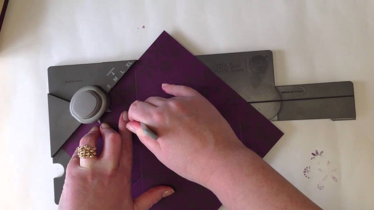 How to use the Gift Box Punch Board from Stampin' Up! UK YouTube