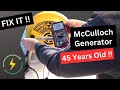 HOW to FIX a 1978 McCulloch Portable GENERATOR (Part 2) - Repair, Test, &amp; Celebrate!