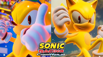Unused Animations in Sonic Racing CrossWorlds (Super Sonic & Miku!)