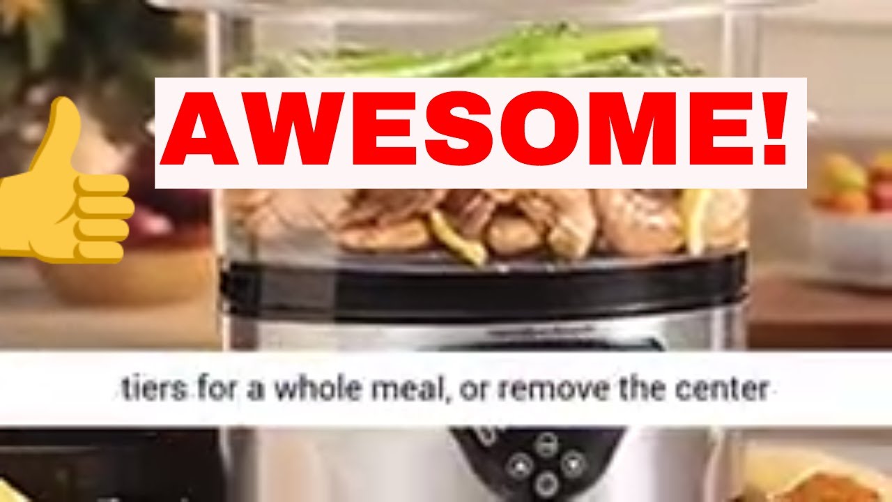 Hamilton Beach Digital Food Steamer 5 5 Quart Top Review😀 YouTube