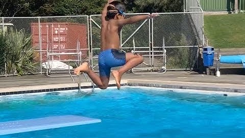 Overcoming fear of jumping into water/diving.