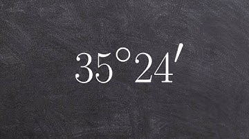Converting an angle in degrees and minutes to degree decimal