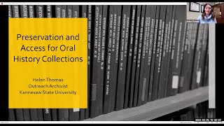 Long Term Preservation and Access for Oral History Collections at KSU