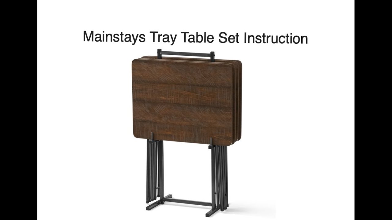 Mainstays Tray Table, Walnut